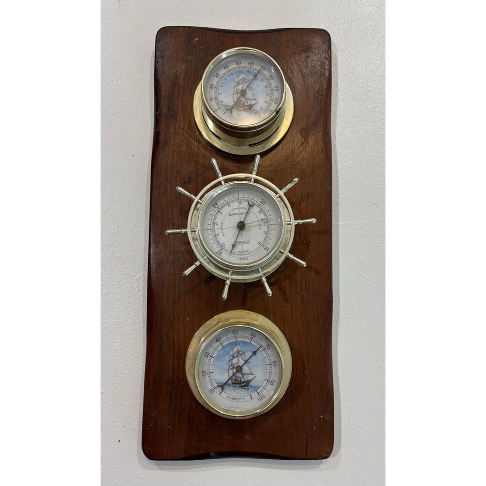 Springfield Nautical Weather Station Thermometer Barometer Hygrometer Wall Decor